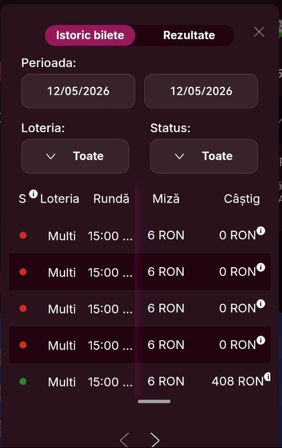 Istoric bilete Polonia Multi, 12/05/2026